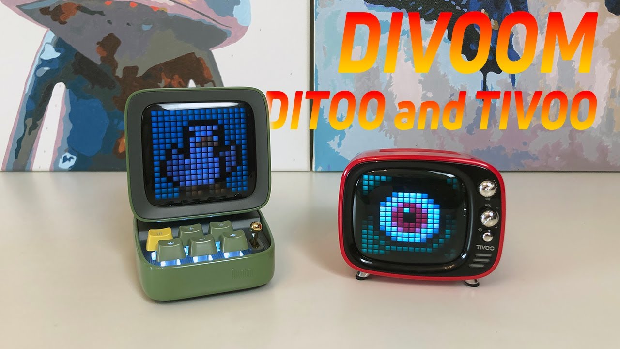 Музыкальные колонки с ретроиграми: Divoom DITO и TIVOO