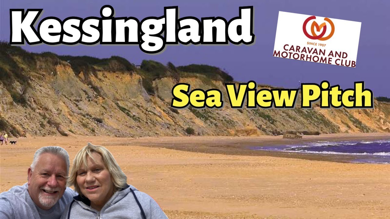 A beach front pitch with sea views. What a treat!