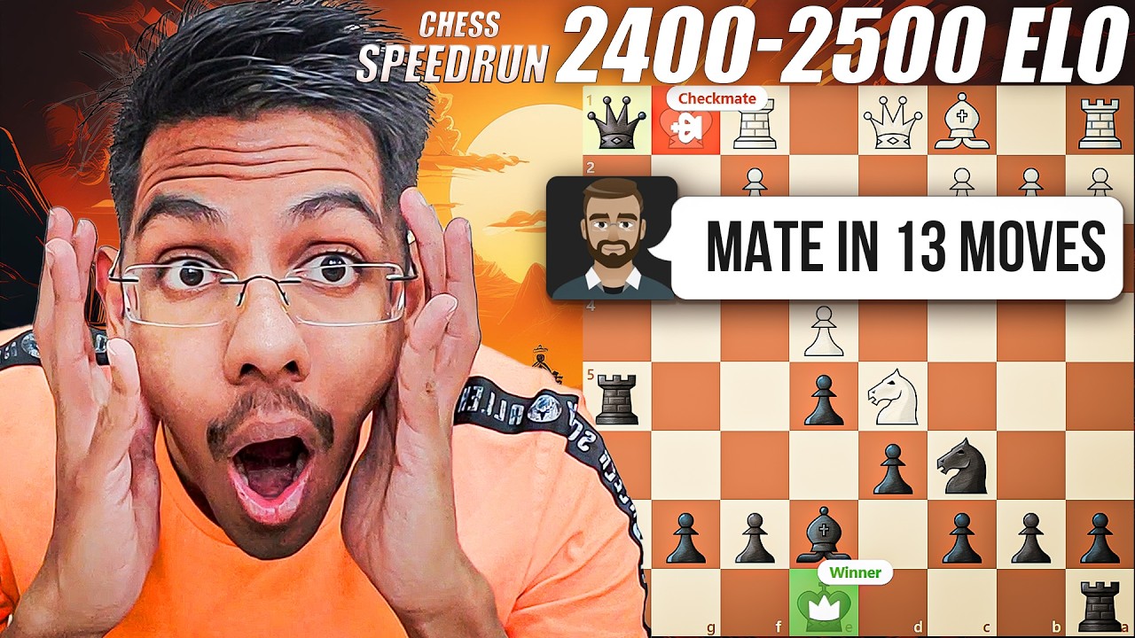 I won in 13 moves | Chess Rating Climb 2400 to 2500 ELO