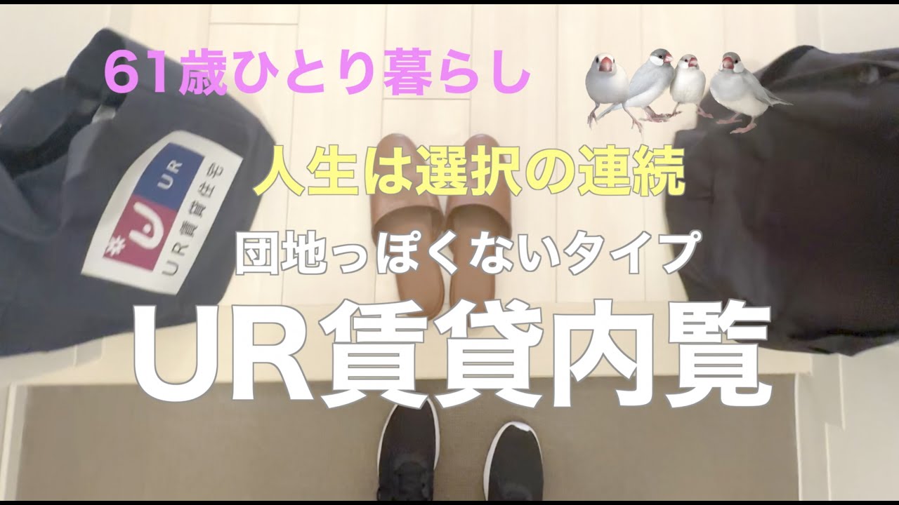 【61歳ひとり暮らし】人生は選択の連続／団地っぽくないタイプ  UR賃貸内覧／卵を使わないスクランブルエッグ