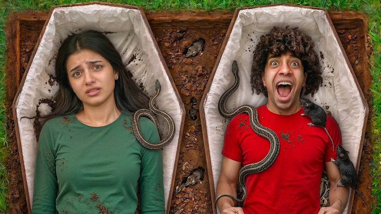 اخر شخص يخرج من التابوت يكسب 500.000$ بين الولاد و البنات