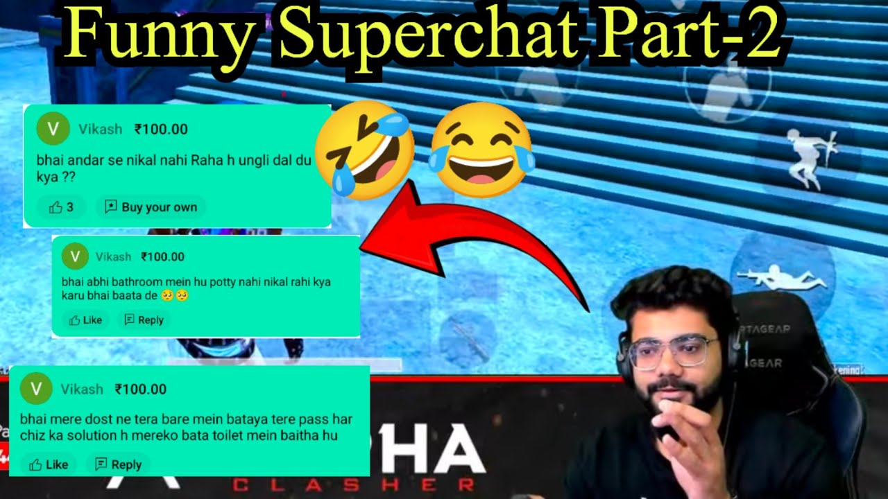 Funny Superchat Part-2 🤣😂😂 