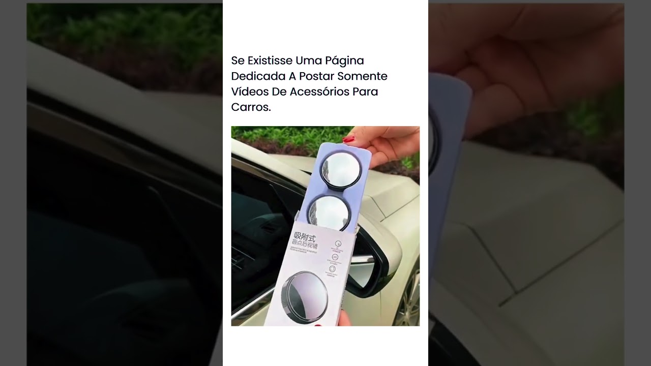 🚘🔍 Elimine Pontos Cegos com o Mini Retrovisor Auxiliar! 🚀🔥 #segurancanotransito #carro
