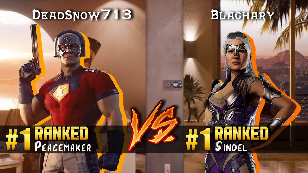 MK1 ▰ DeadSnow713 (#1 Ranked Peacemaker) vs Blachary (#1 Ranked Sindel) ▰ High Level Gameplay