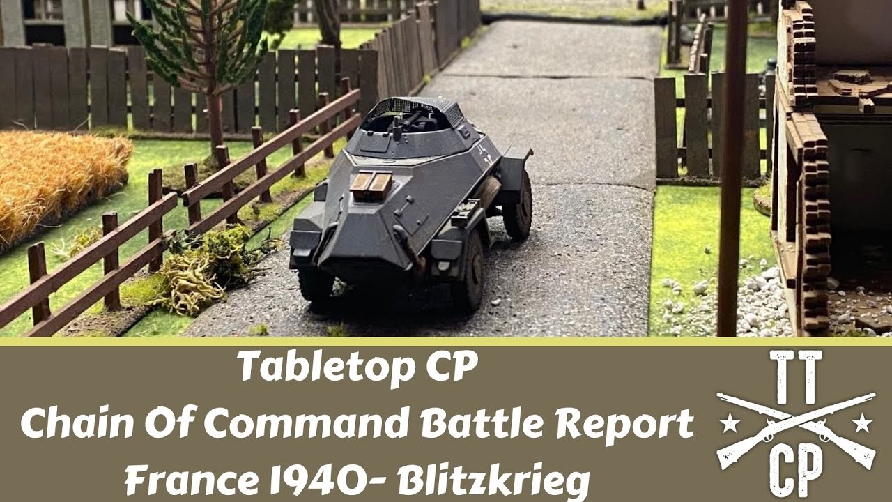Tabletop CP: Chain Of Command Battle Report- France 1940 Blitzkrieg