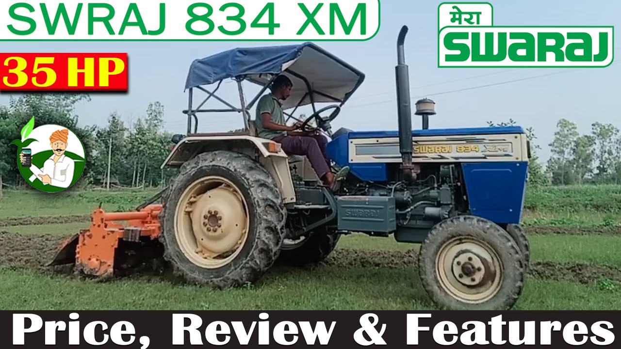 Swaraj 834 XM Tractor | 35HP, 2WD | On Road Price, Review and Specification | By Kisan Khabri