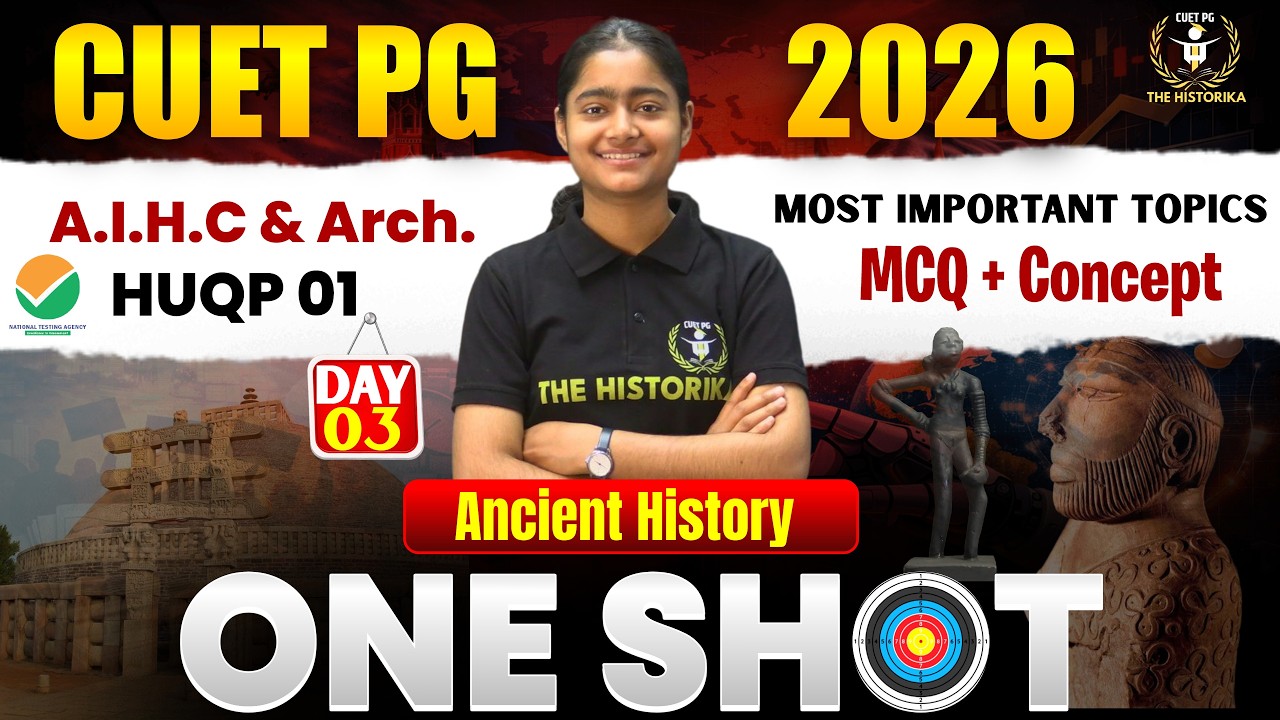CUET PG 2026 AIHC And Arch. | HUQP 01| Most Important Topics With MCQs Concept Part 3 | Sakshi Ma'am