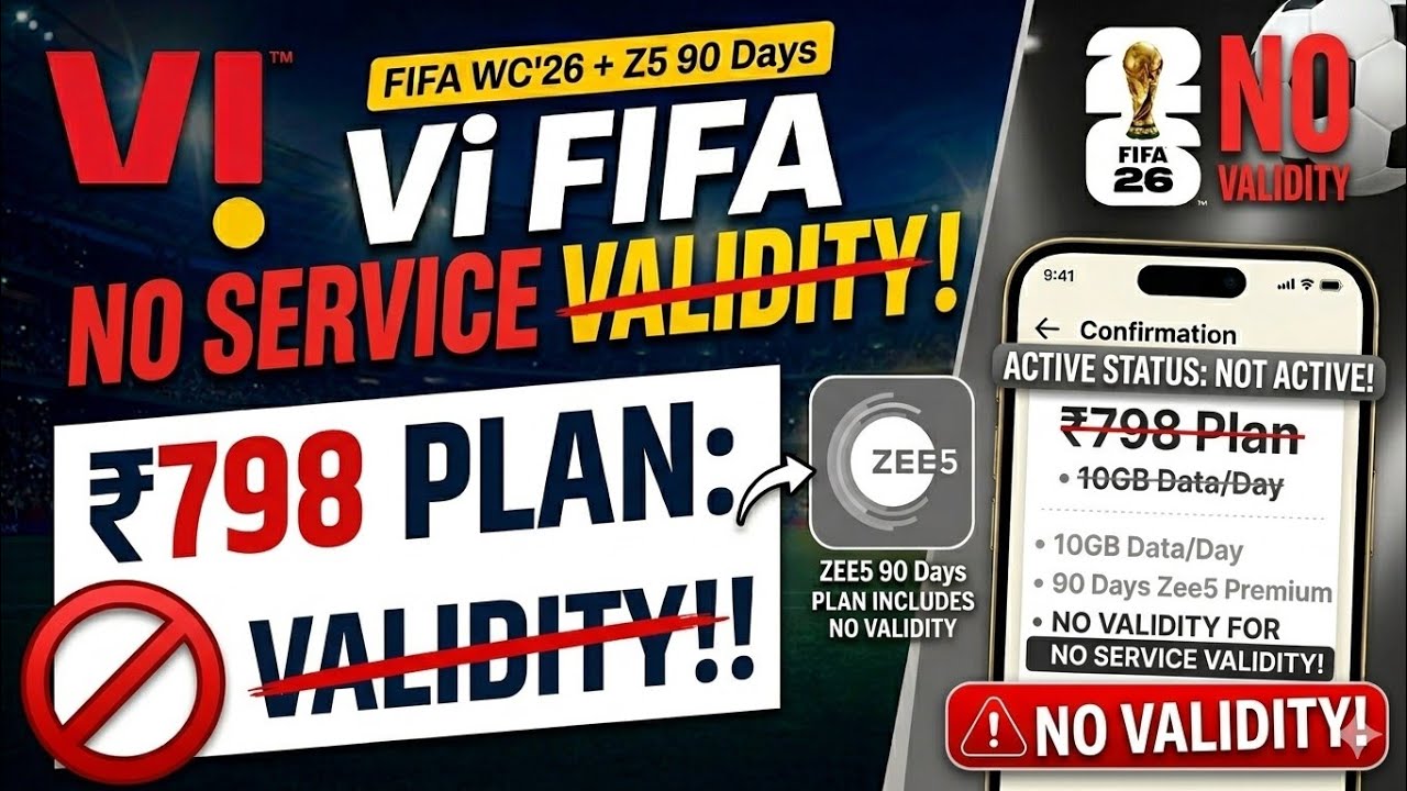 Vi ₹798 Recharge Plan All Details And Validity ! Vodafone Idea Plan ₹798 