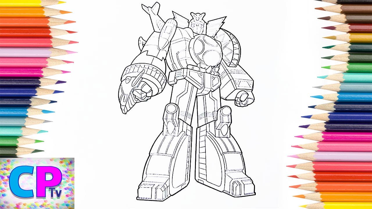 Megazord Power Rangers Superheroes Coloring Pages/Drawing of Megazord/Syn Cole - Gizmo [NCS Release]