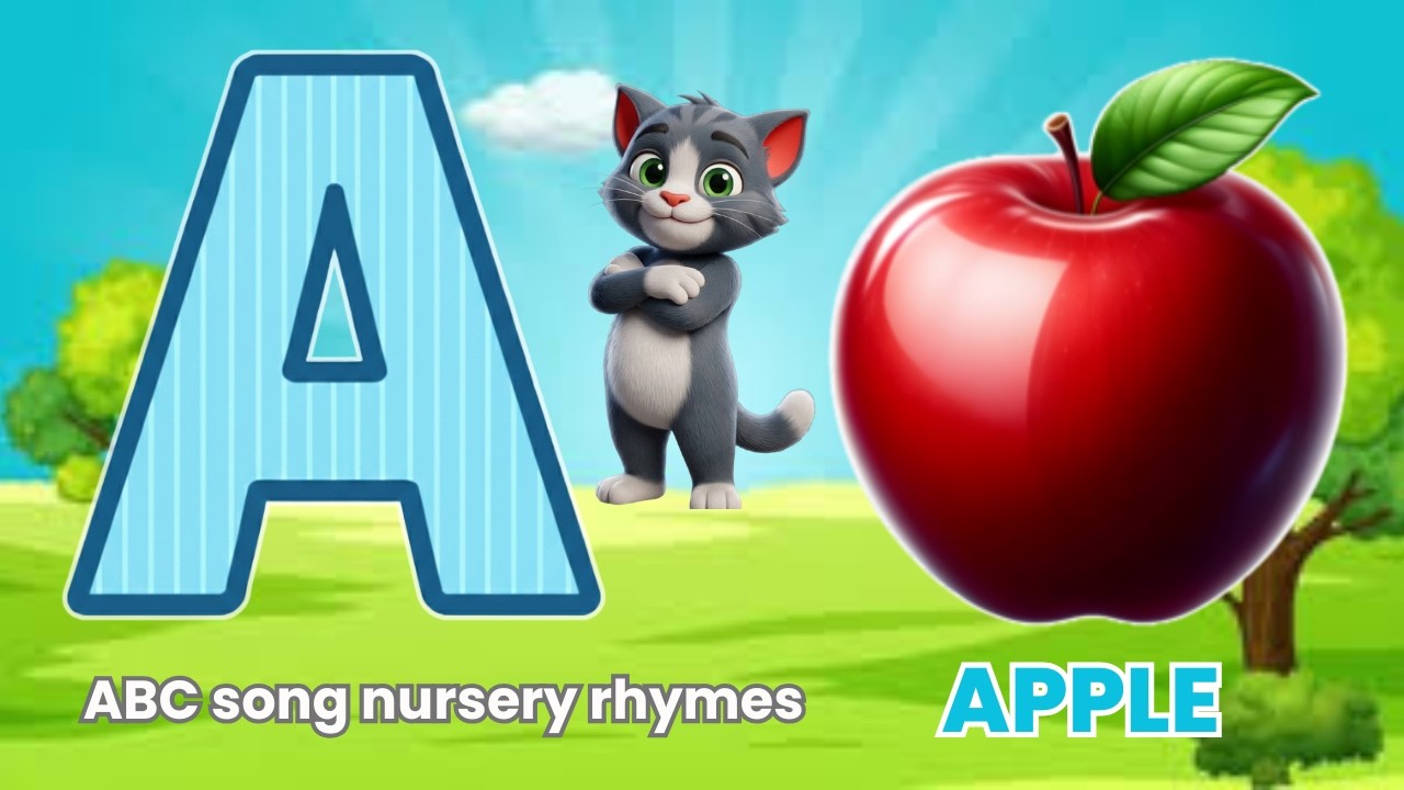A for apple | abcd | Learn Alphabet | A to Z ABC phonics song nursery rhymes  l Ep35