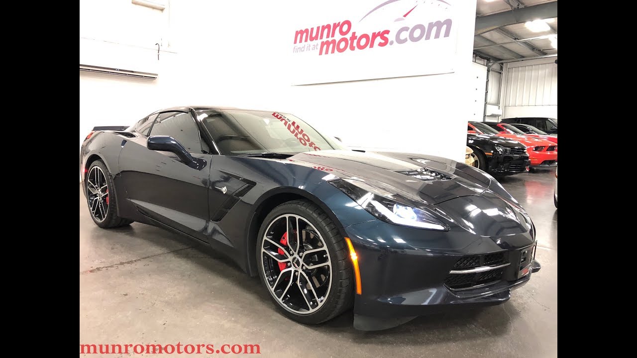 2015 Corvette 2LT SOLD SOLD SOLD  Night Race Blue Kalahari Glass Roof Munro Motors