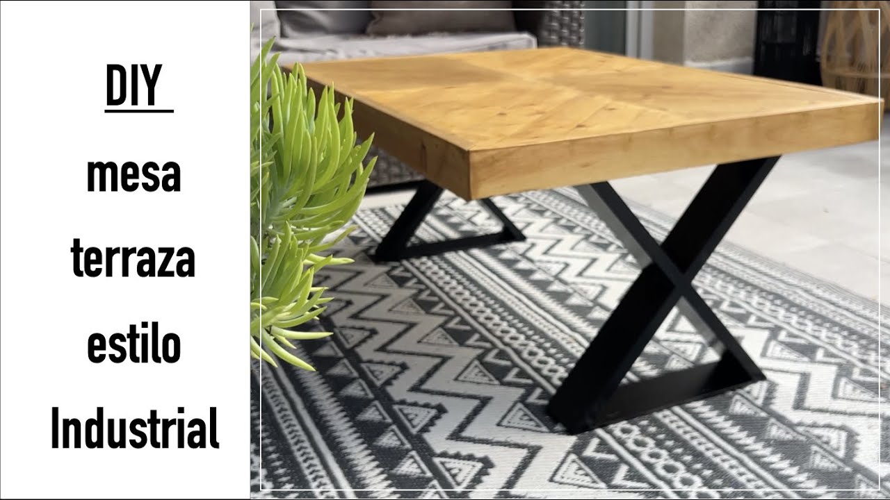 Como hacer UNA MESA de madera SUPER CHULA para la terraza !