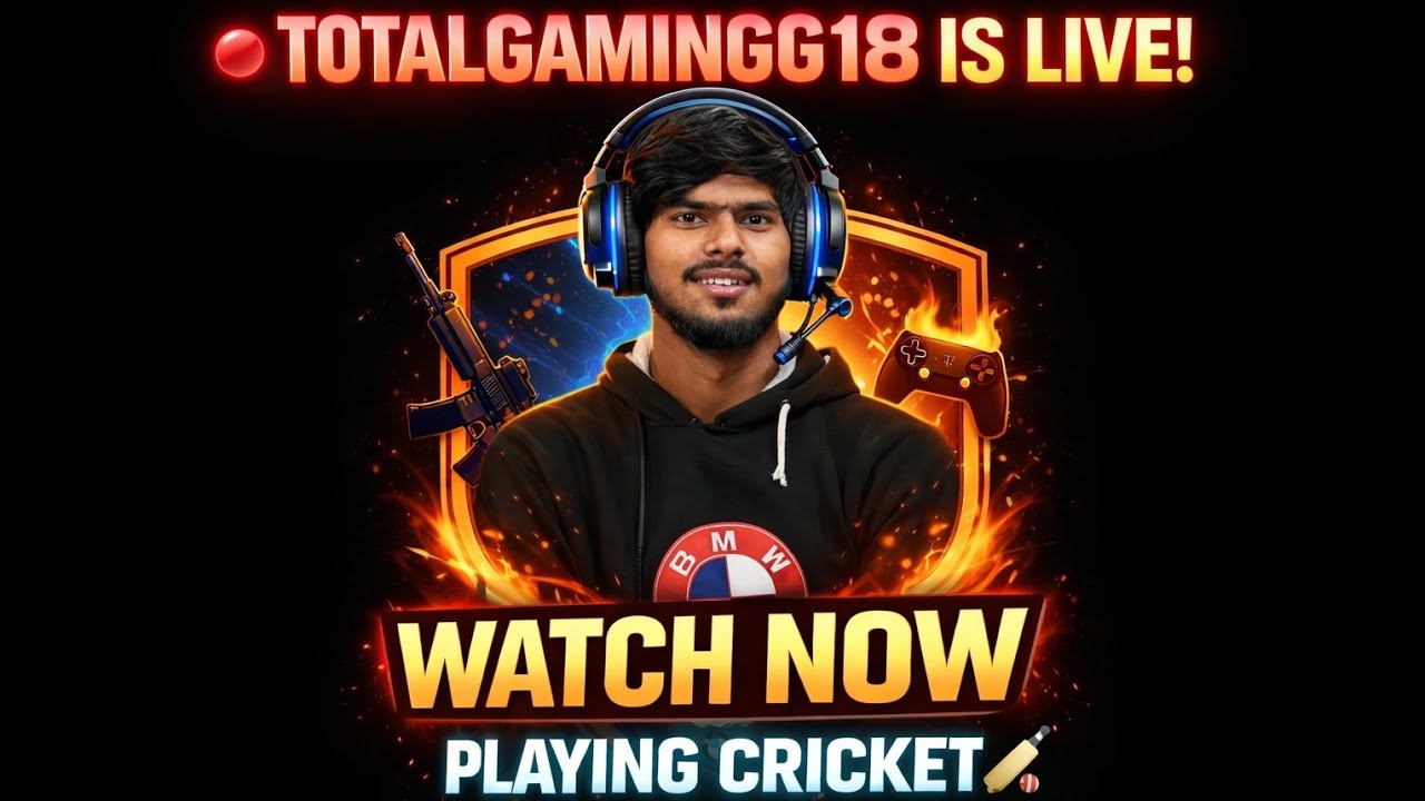 Playing real cricket in phone || totalgamingg18 is live watch nowTotalgamingg18 is live till then