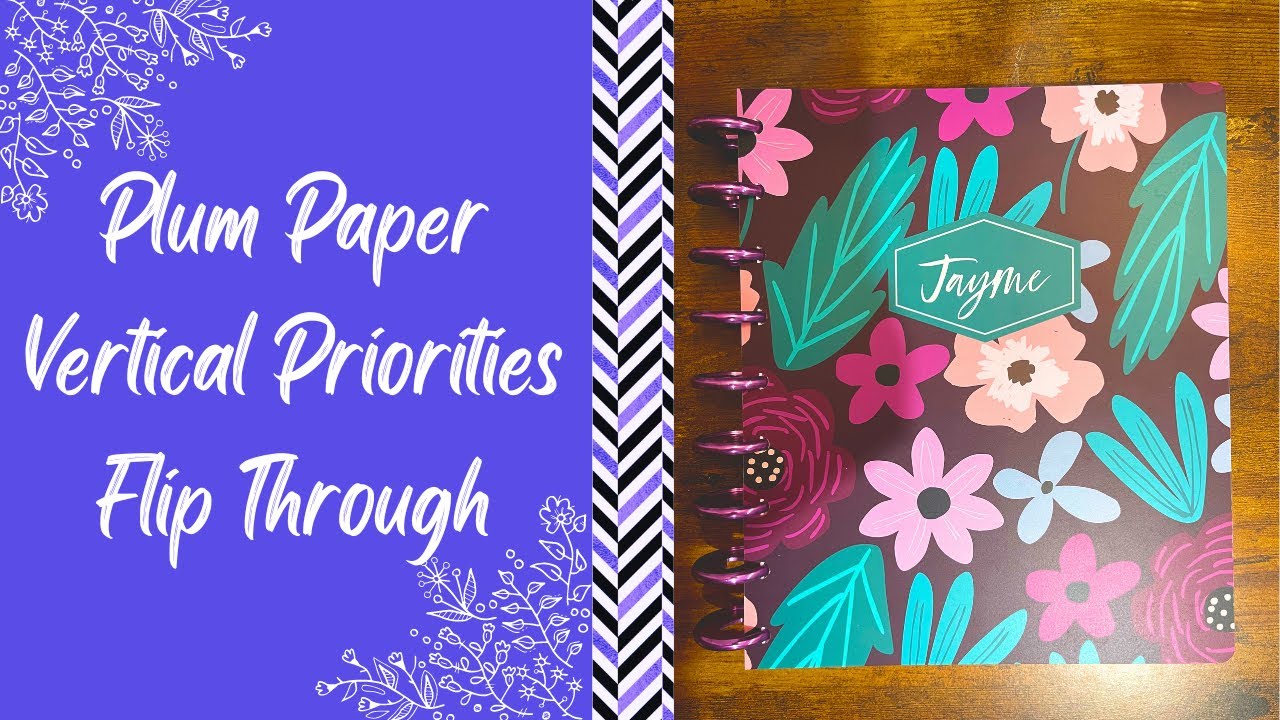 Plum Paper Vertical Priorities | Planner Flip Through | 7x9 Plum Paper Planner Flip Through