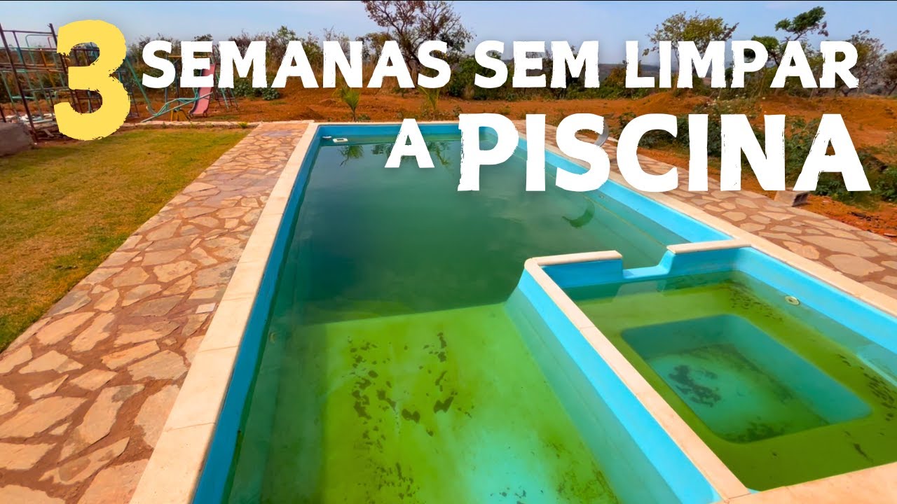 ESSE FOI O RESULTADO DE 3 SEMANAS SEM LIMPAR A PISCINA DA CHÁCARA | SÍTIO DO ZERO
