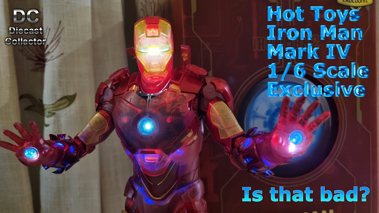 Is this Bad? Only &pound;130. Hot Toys - Iron Man MK4 (Holographic) - 1/6 scale Diecast - Full Review