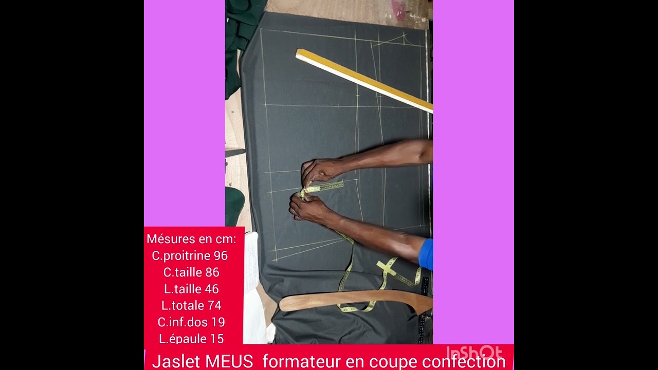 Comment tracer un veston avec facilité.Jaslet MEUS