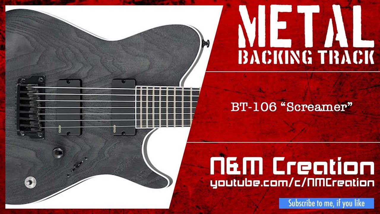 Emotional Metalcore Backing Track in E♭m | BT-106