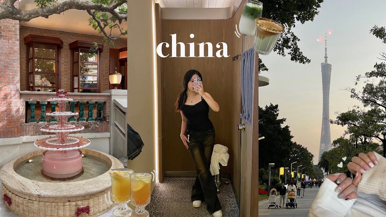 fly with me to china!!🇨🇳 | exploring guangzhou, trendy shops, cute nails, dongshankou, china diaries