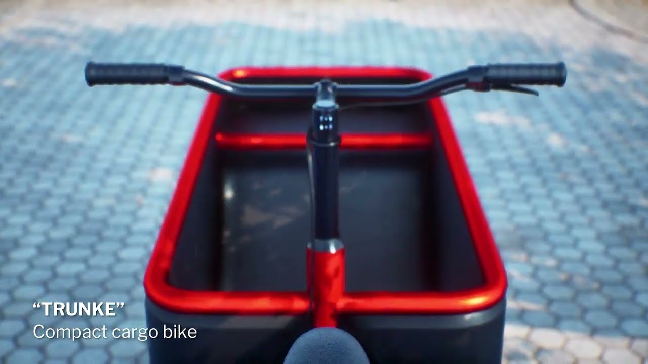 Trunke. Compact cargo bike design