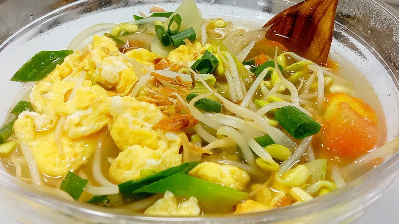 ada telur ...dibikin sayur bening.....bikin nambah nasi...