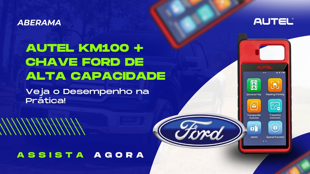 🚗 KM100 Programador Immo+ CHAVE FORD DE ALTA CAPACIDADE 🔑