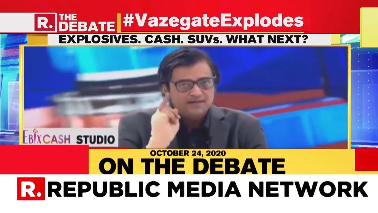 Arnab Goswami Recalls His October Warning On Controversial Cop Sachin Vaze | The Debate