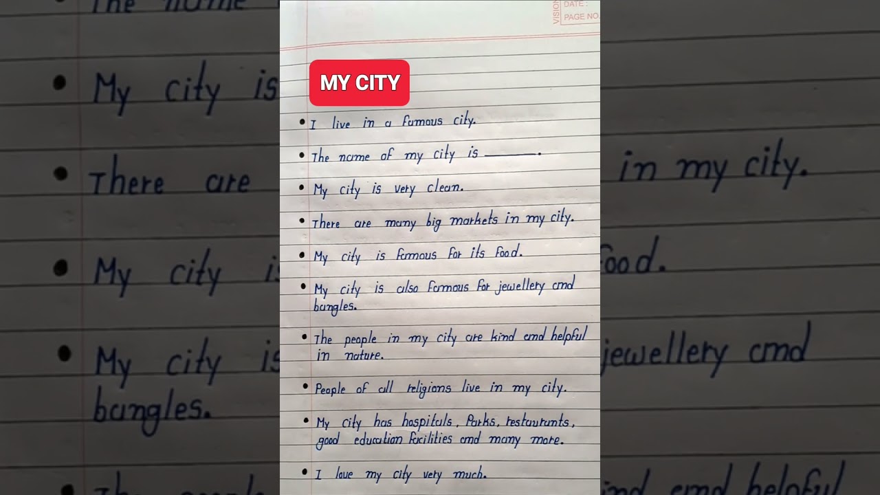 My City Essay In English | 10 Lines On My City | Essay On My City | My City Essay In English #mycity
