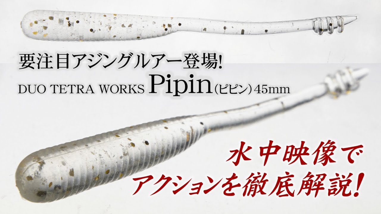 【大注目アジングワーム】DUO TETRA WORKS Pipin（ピピン）のご紹介～萩原徹