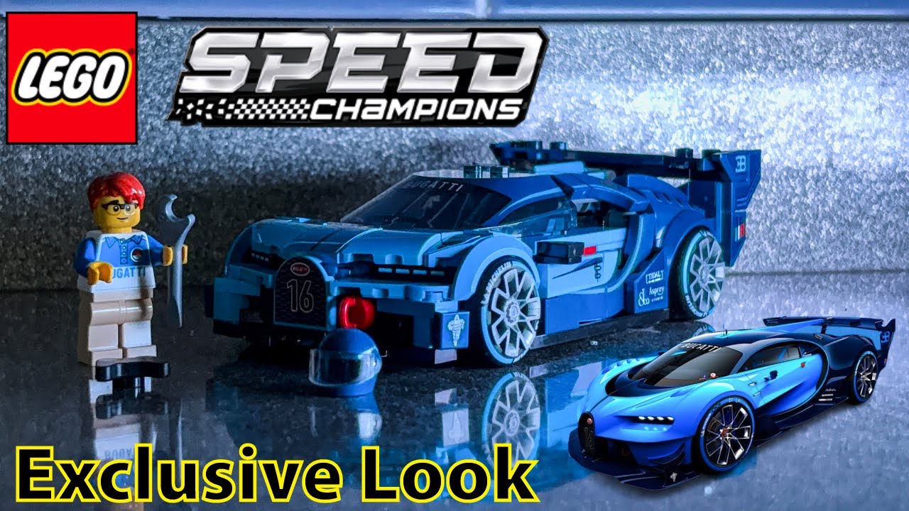 Набор Lego Speed ​​Champions Bugatti Vision Gran Turismo Build - Set 77253. Эксклюзивный предвари...