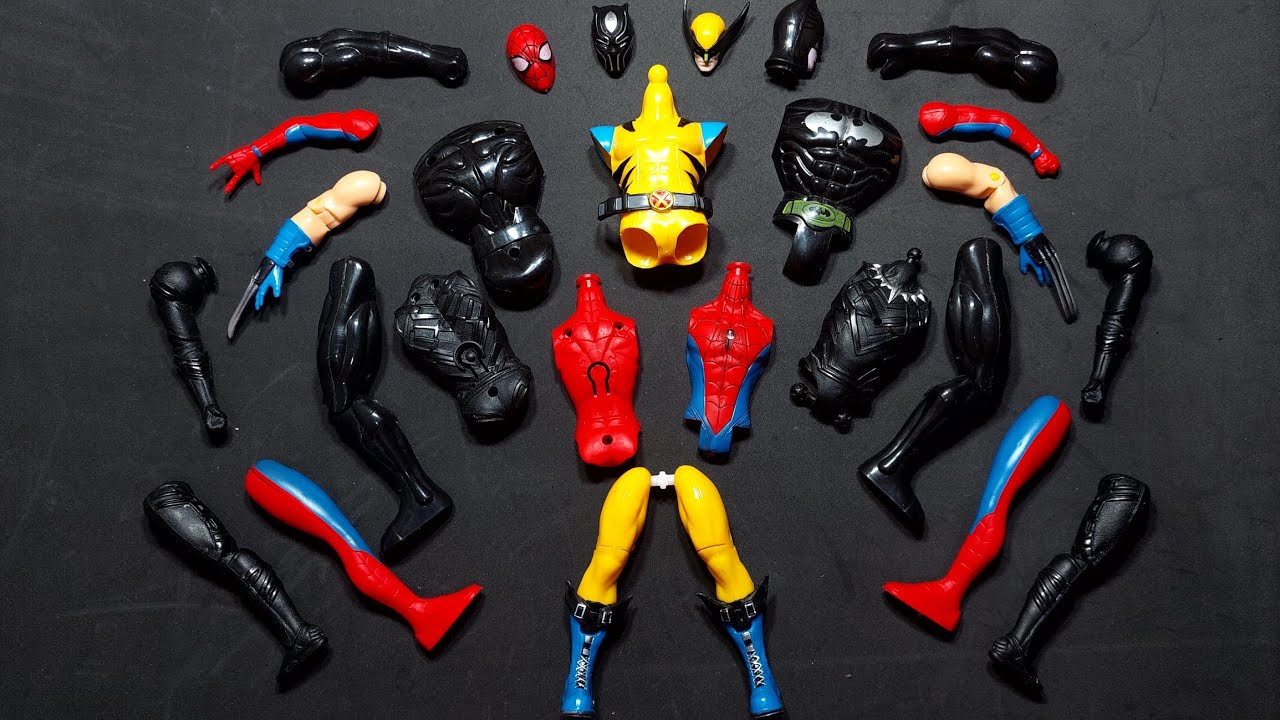 AVENGERS TOYS/ACTION FIGURES/SPIDERMAN/BATMAN/BLACK PANTHER/WOLVERINE/ASSEMBLE TOYS 