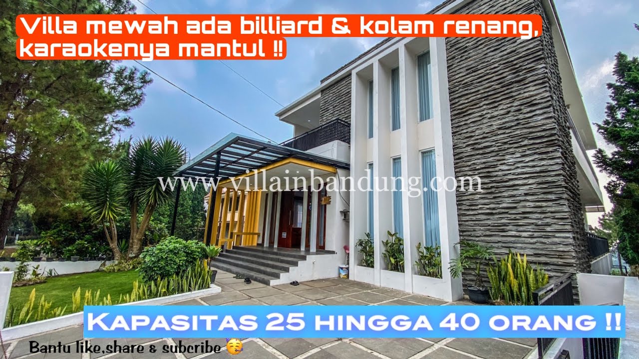 Villa mewah, Ada billiard & Kolam renang !! Karaokenya juga mantul !! #reviewvilla sikas 1