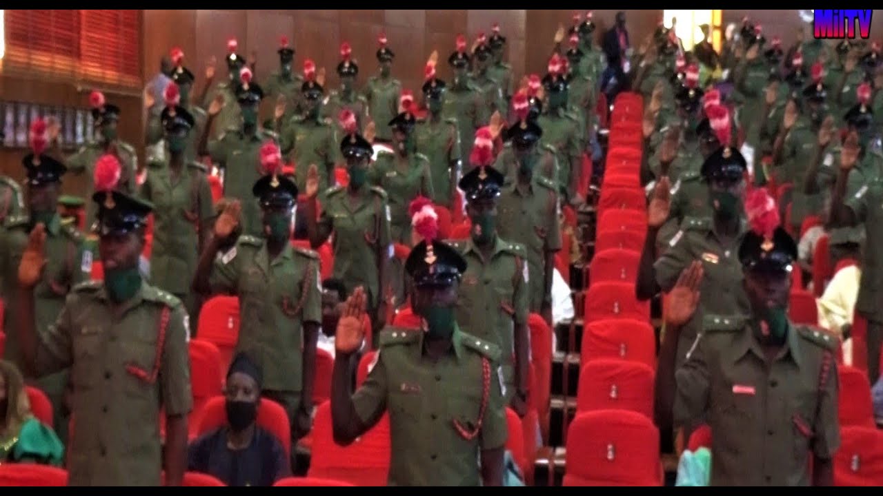 Unveiling Their New Ranks By Family Members; Direct Short Service Course 25/2020