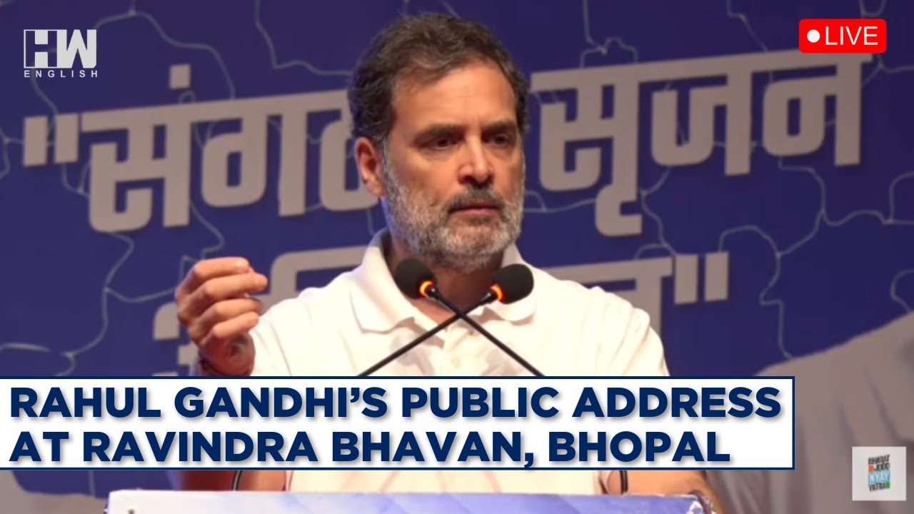 Congress LIVE | Rahul Gandhi's Public Address At Ravindra Bhavan, Bhopal | PM Modi | BJP