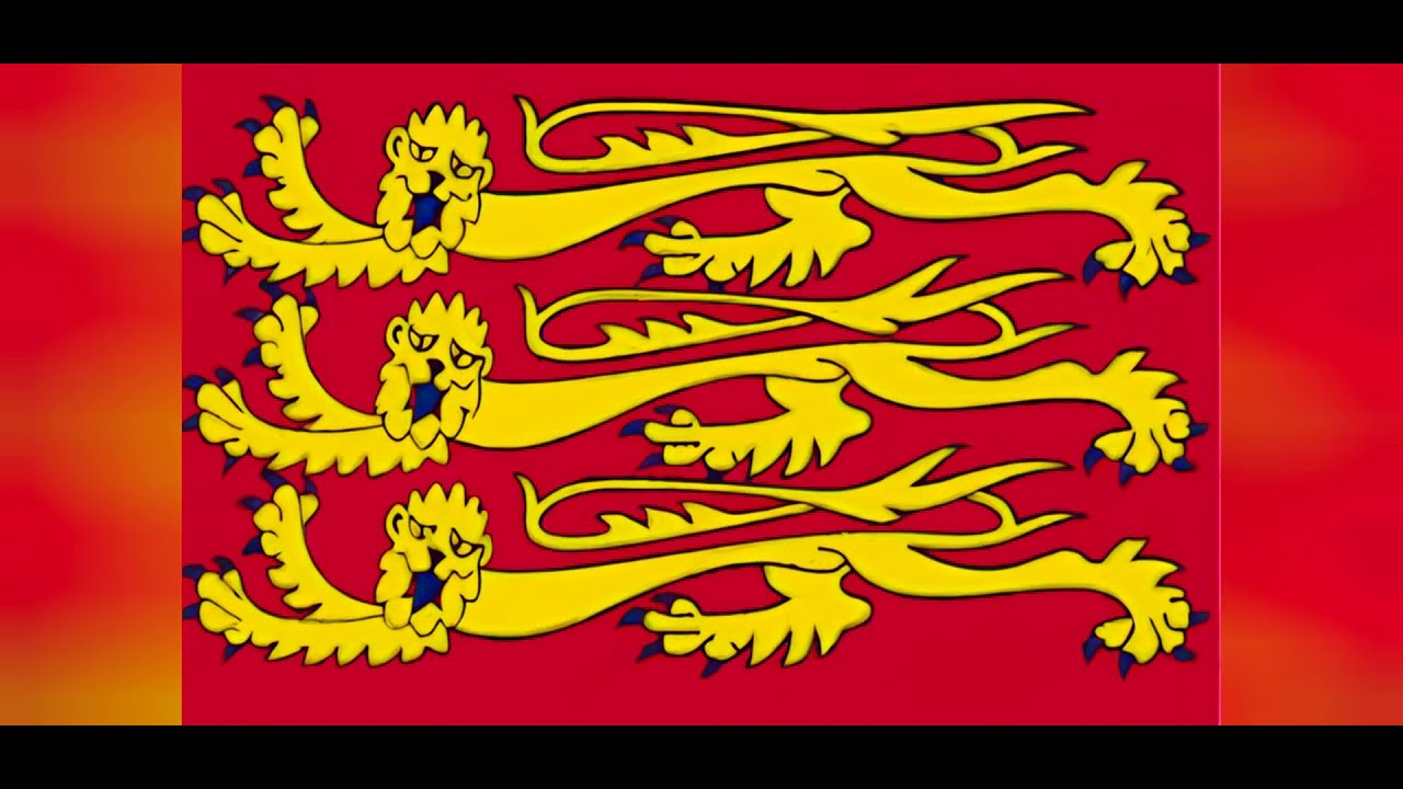 English flags and the cross of St George