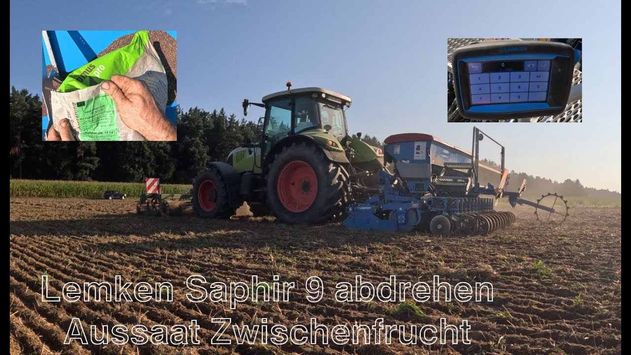 Lenken Saphir 9 abdrehen I Zwischenfrucht sähen I Saphir9 am Claas Arion