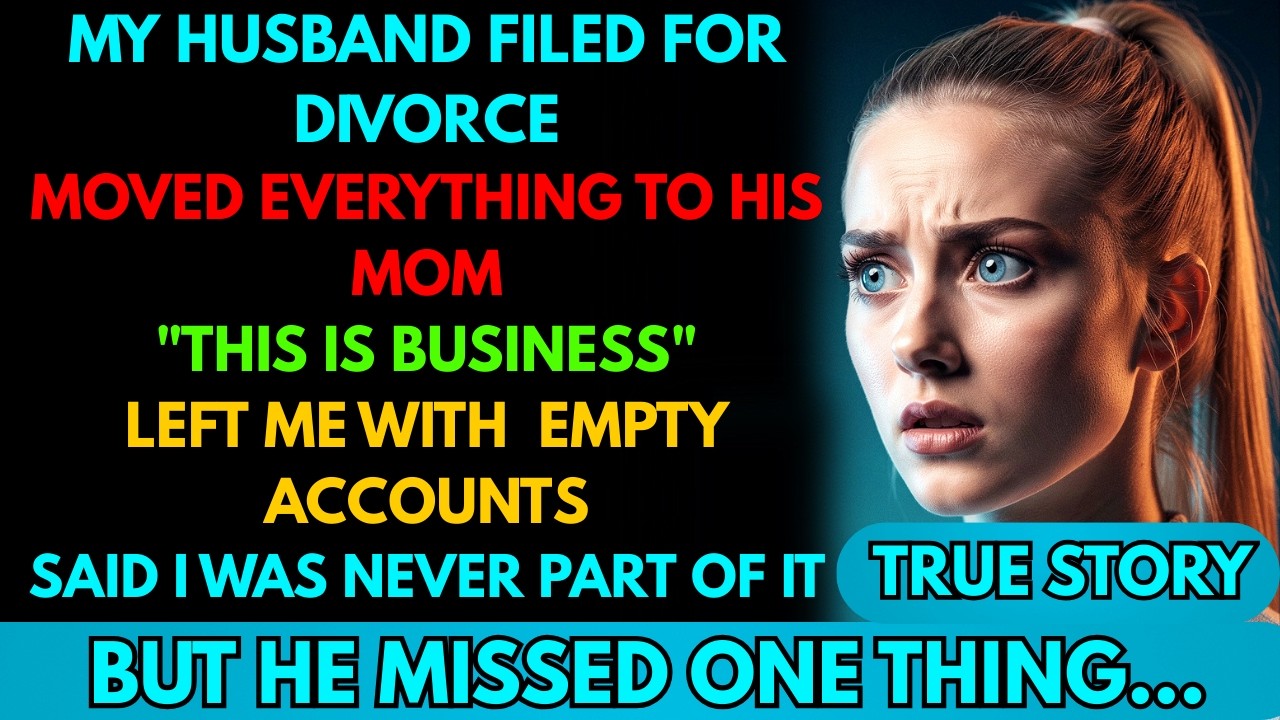 My Husband Gave His Mom Everything Before Filing for Divorce — But He Forgot One Thing