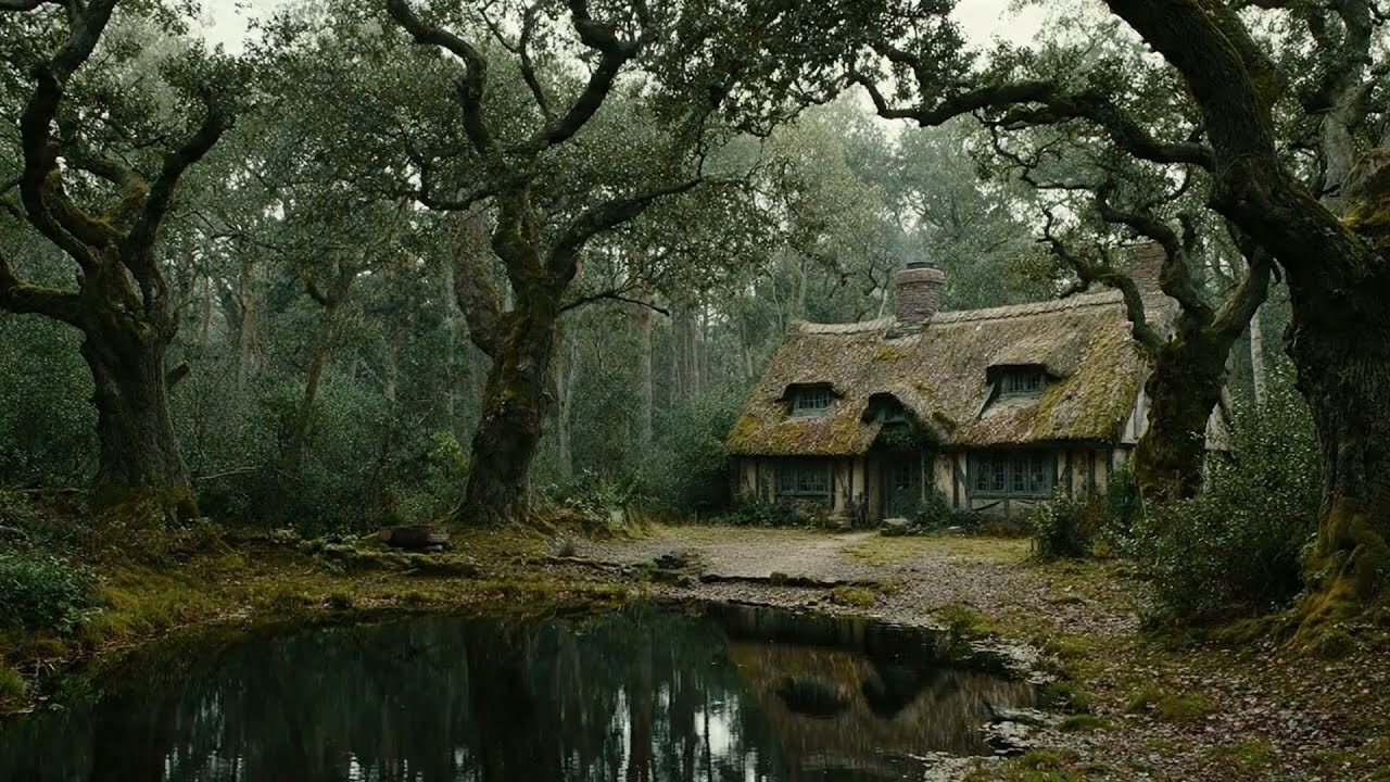 Ancient Thatch Hearth 🌲 Peaceful Medieval Music (1 Hour)