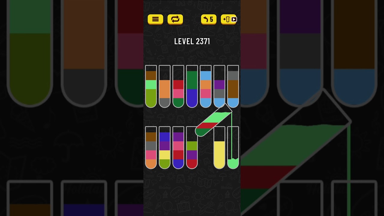 Water sort puzzle level 2371