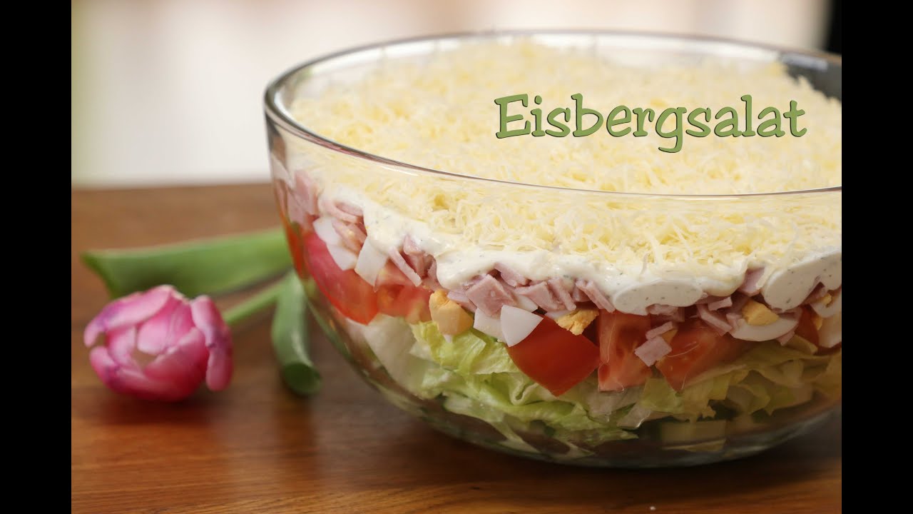 Eisbergsalat mit Dressing/ Rezept/ RECIPE iceberg lettuce