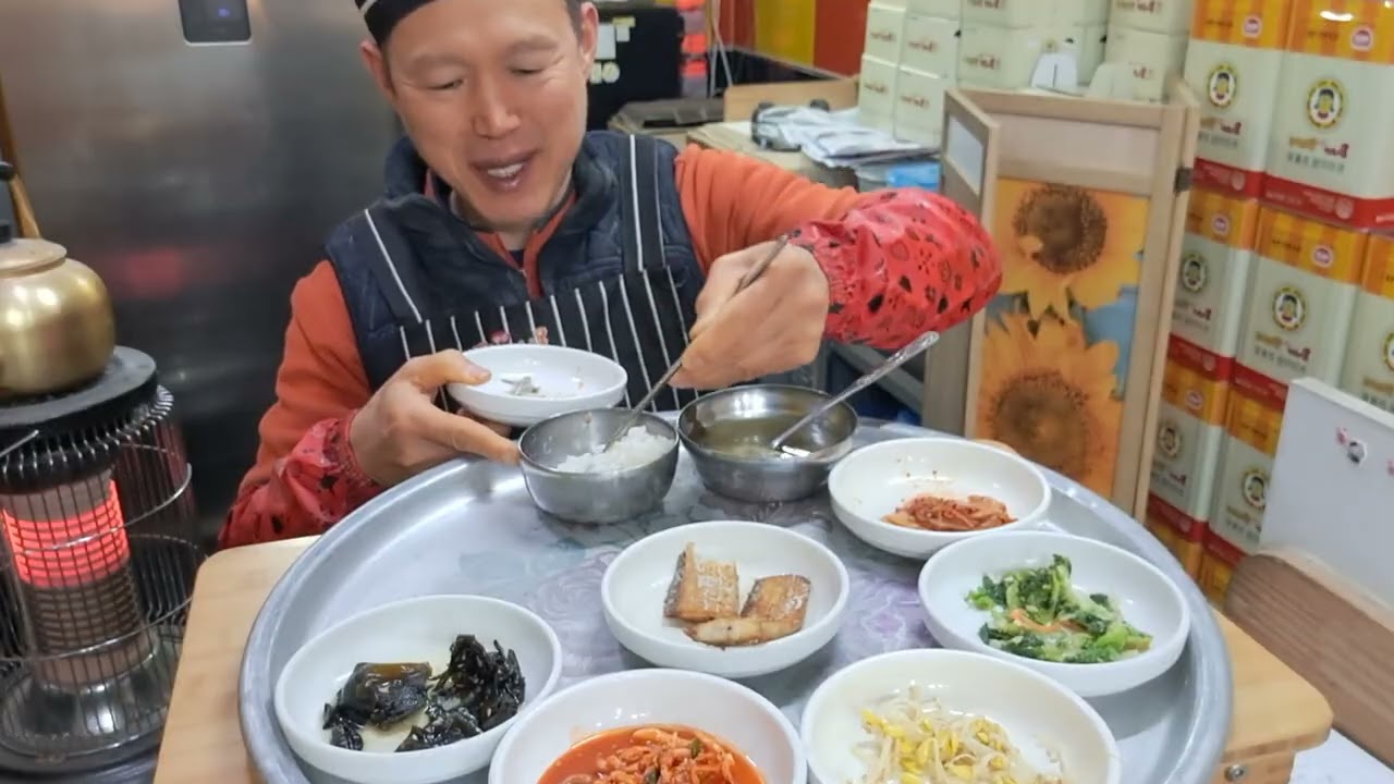 5,000원 정식 가성비도 맛도 최고. 부산구포시장 