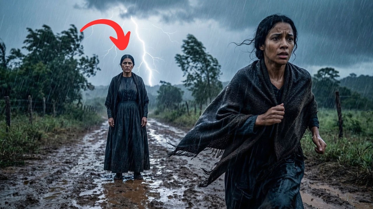 Ela Fugiu da Fazenda no Meio da Tempestade… mas a Mulher de Preto Já Esperava na Estrada