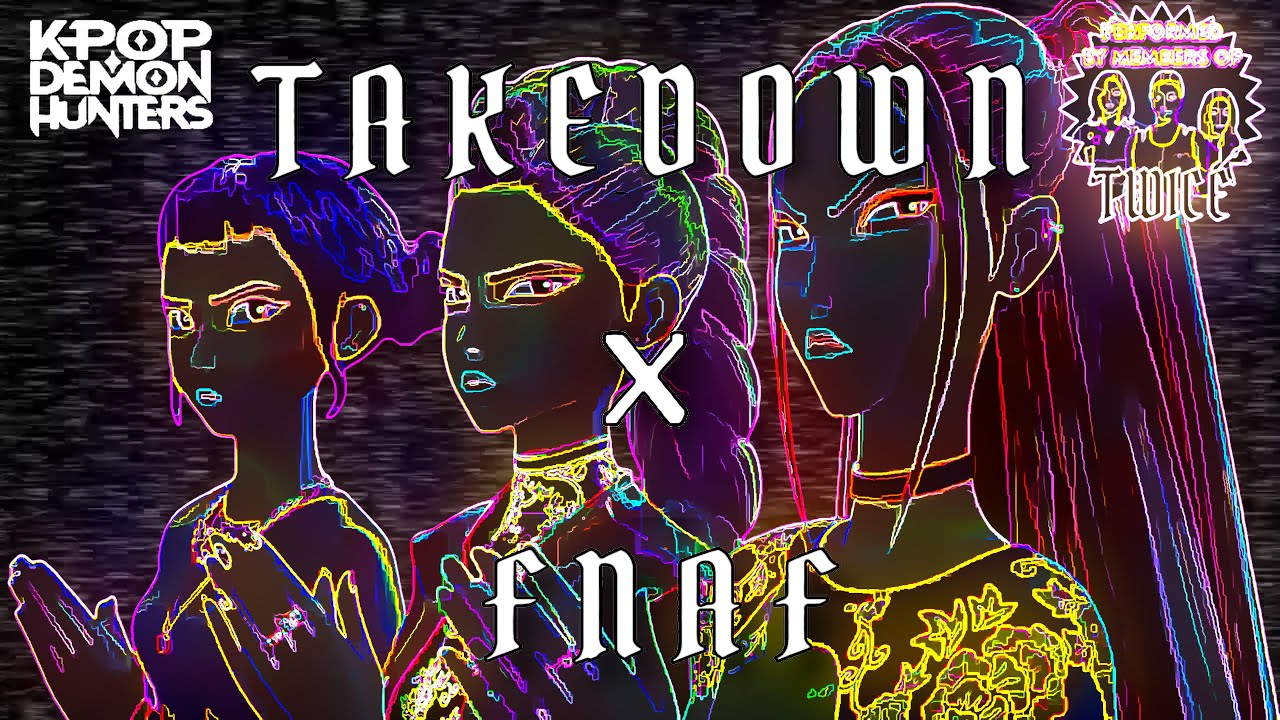 TWICE - 'Takedown' | Vocoded to FNAF 1 Song | K-Pop Demon Hunters