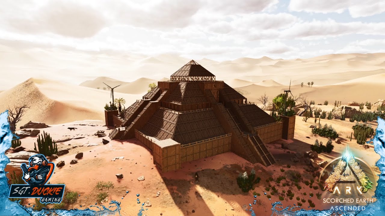 I Build A Giant Pyramid - Ark Survival Ascended - Scorched Earth