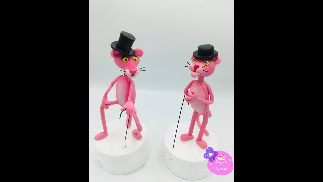 Pink Panther Sugar Paste Tutorial