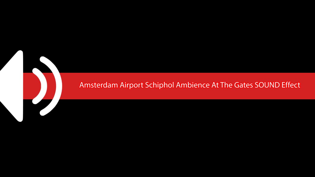 Amsterdam Airport Schiphol Ambience At The Gates SOUND Effect