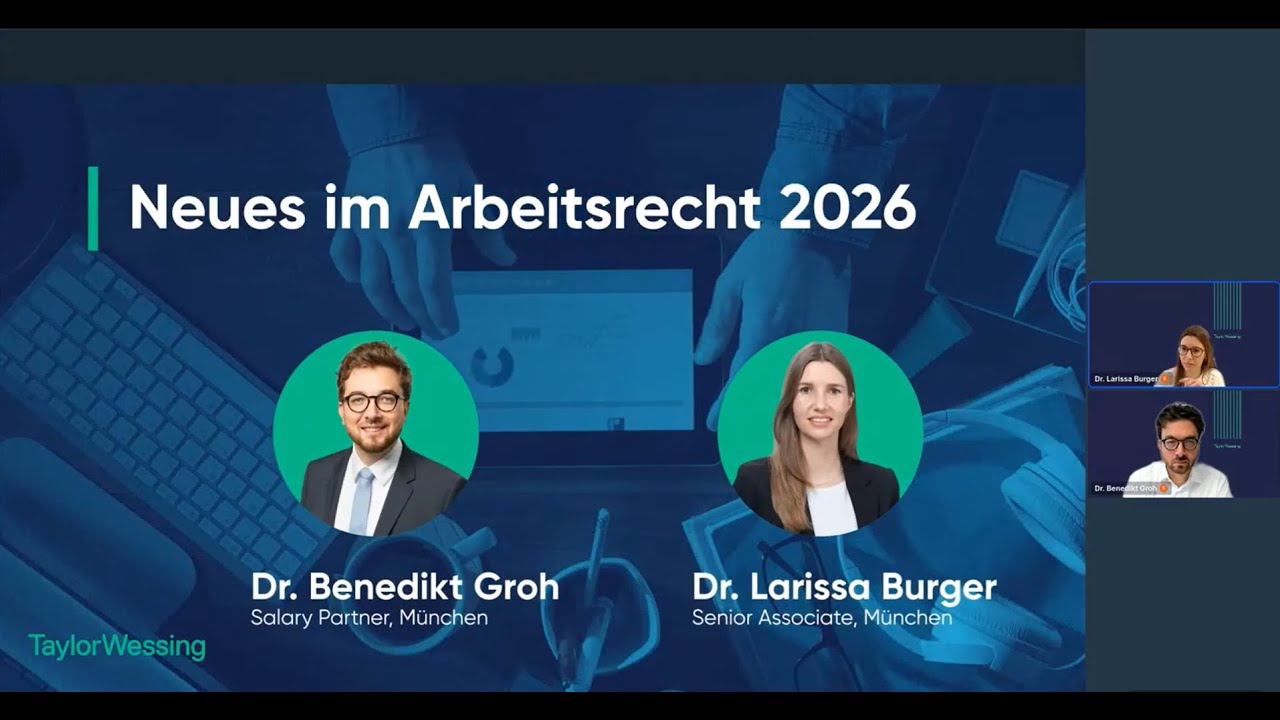 Neues im Arbeitsrecht 2026 | HR Coffee Break 1