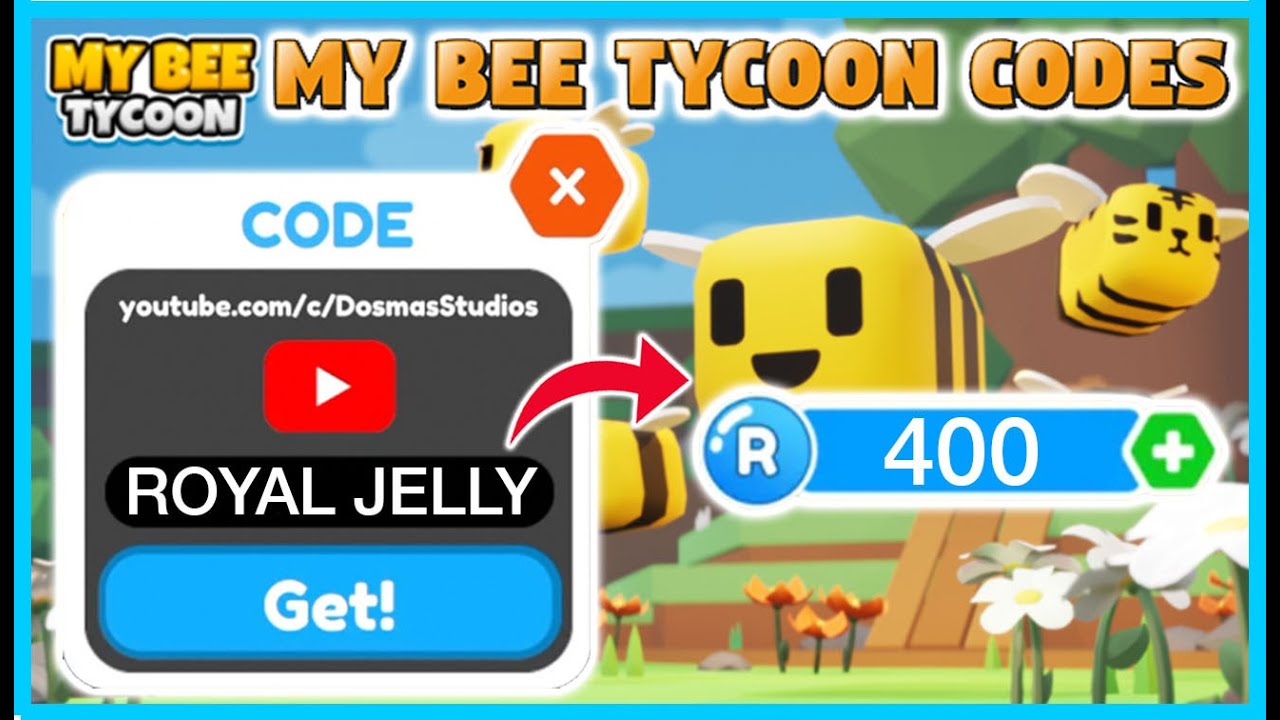 ALL WORKING MY BEE TYCOON CODES *370 ROYAL JELLIES* (MAY 2022)