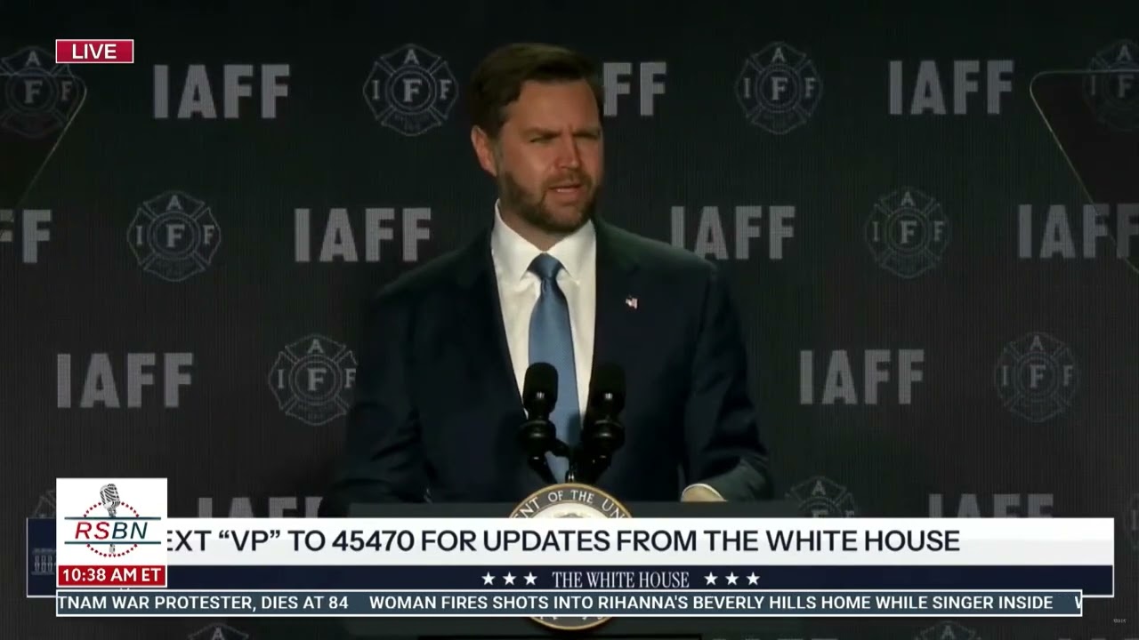 WATCH: VP Vance Celebrates Firefighters and the Trump Administrations Support for Them - 03/09/26