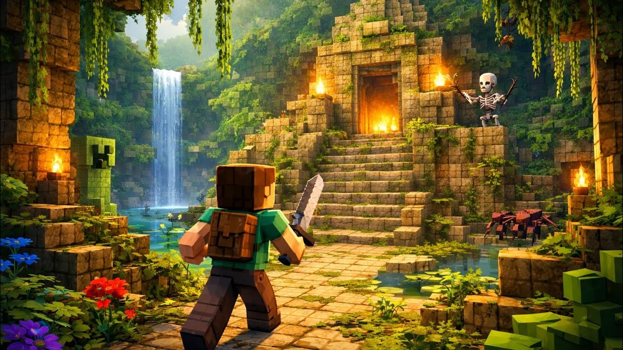 ماين كرافت: رحت مغامرة ونزلت كيفينق بس حلو الفيديو 